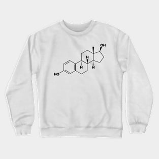 Estradiol (Estrogen) Structural Formula Crewneck Sweatshirt